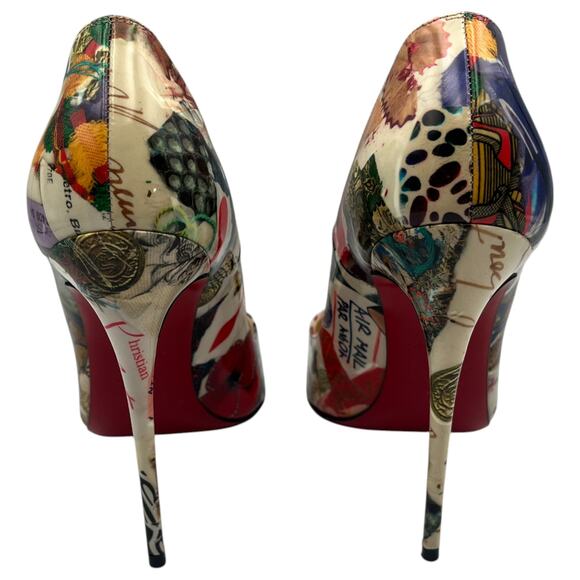 Christian Louboutin So Kate 120 Patent Trash Pointed Toe Pumps Heels Size 38 / 8 - Picture 3 of 11